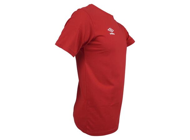 UMBRO Basic Tee Rød M Rundhalset t-skjorte i bomull