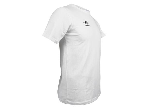 UMBRO Basic Tee jr Hvit 164 Rundhalset t-skjorte i bomull