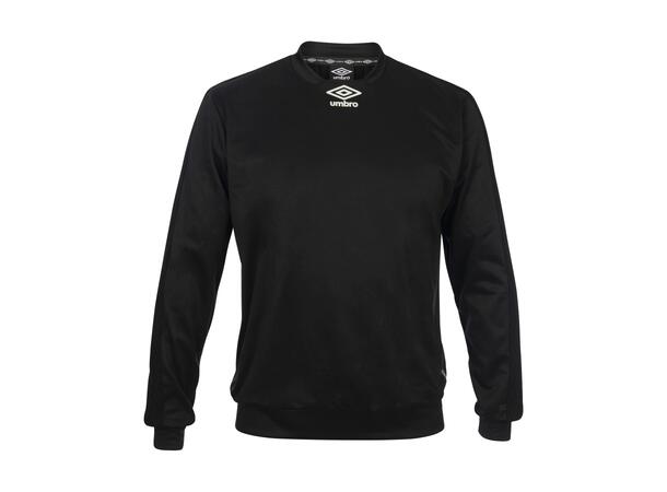 UMBRO Flex Crewneck Sort M Rundhalset genser i polyester til voksen 