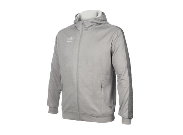 UMBRO Flex Full Zip Hood Jr Lys grå 116 Jakke med hette i resirkulert polyester 