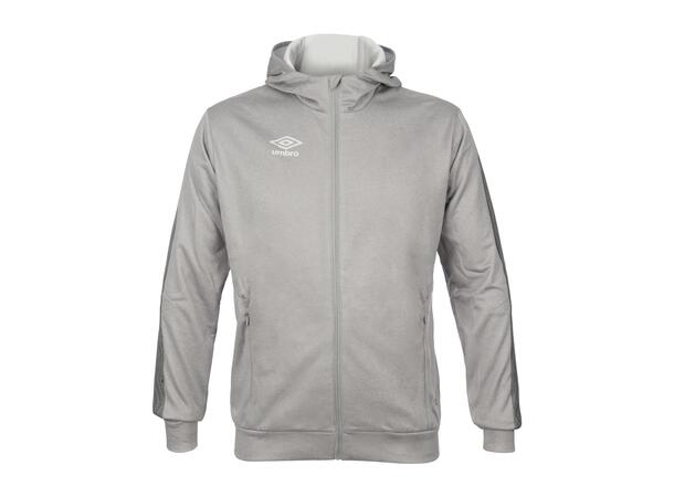 UMBRO Flex Full Zip Hood Jr Lys grå 116 Jakke med hette i resirkulert polyester 