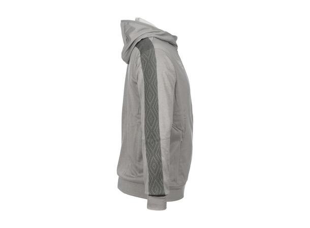 UMBRO Flex Full Zip Hood Jr Lys grå 116 Jakke med hette i resirkulert polyester 