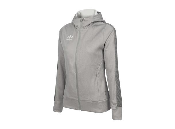 UMBRO Flex Full Zip Hood W Lys grå 36 Jakke med hette i resirkulert polyester 