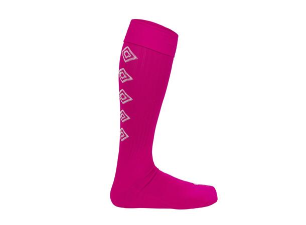 UMBRO UX Elite Fotb.Str Rosa/Hvit 30-34 Solide fotballstrømper - god passform 