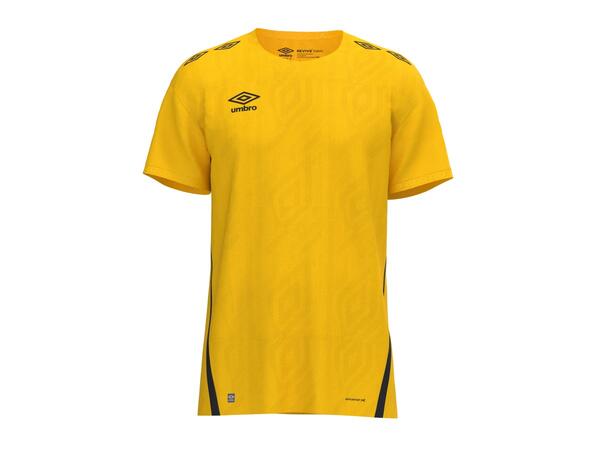 UMBRO UX Pro SS Jsy Gul/Sort M Flott kortermet spillertrøye 