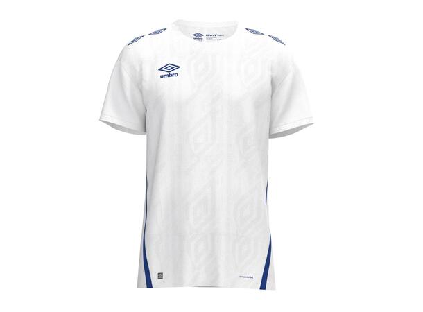 UMBRO UX Pro SS Jsy Hvit/Blå XL Flott kortermet spillertrøye 