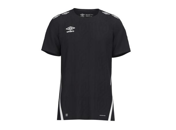 UMBRO UX Pro SS Jsy Sort/Hvit L Flott kortermet spillertrøye 