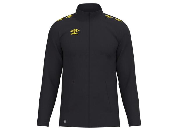 UMBRO UX Pro Trn Jkt Jr Sort/Gul 152 Lett treningsjakke, normal passform. 