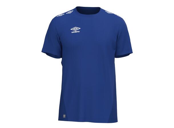 UMBRO UX Pro Trn Tee Blå/Hvit XL Teknisk trenings t-skjorte 
