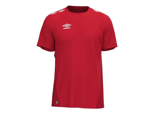 UMBRO UX Pro Trn Tee Jr Rød/Hvit 140 Teknisk trenings t-skjorte junior 