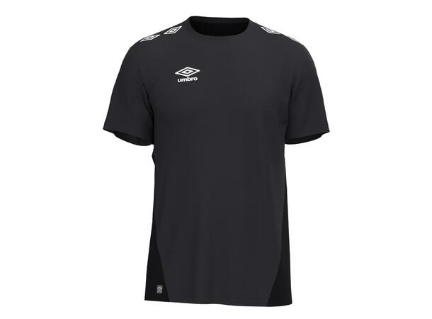 UMBRO UX Pro Trn Tee Sort/Hvit M Teknisk trenings t-skjorte 