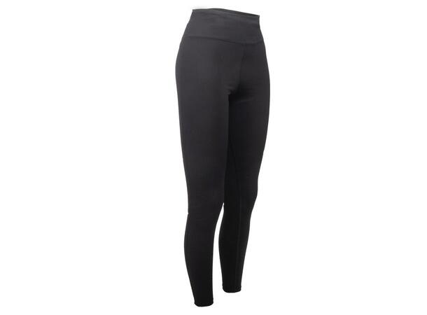 FIBRA Long Tights Women Sort M Lang tights med god elastisiitet Dame 