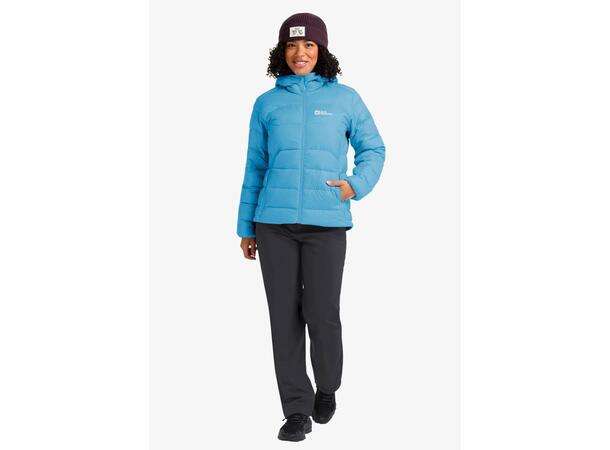 JW Ather Down Hoody W Rds Lys blå L Jack Wolfskin women’s down jacket 