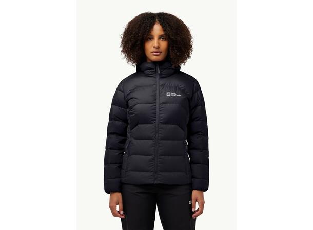 JW Ather Down Hoody W Rds Sort S Jack Wolfskin Dunjakke til dame 