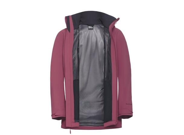 JW Trailtime 2L Jkt W Burgunder 3XL Jack Wolfskin Skalljakke til dame 
