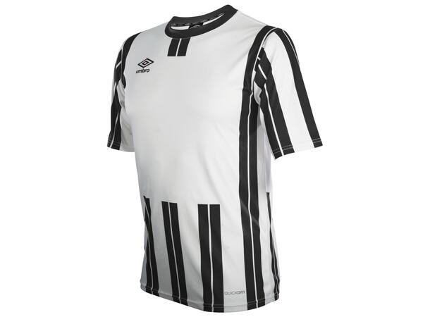UMBRO Inter Strip Jsy SS Hvit/Sort XL Stripet teknisk spillertrøye 