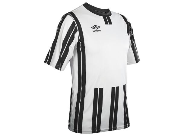 UMBRO Inter Strip Jsy SS Hvit/Sort XL Stripet teknisk spillertrøye 