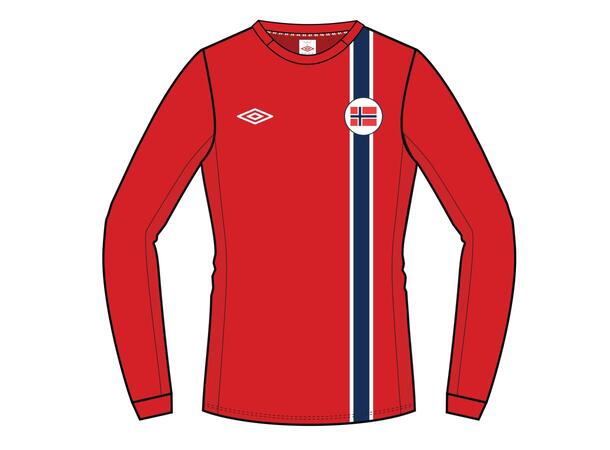 UMBRO Retro 2012 Home Rød 4XL Retro fotballskjorte Norge 