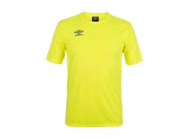 UMBRO Cup SS Jersey jr Neongul 140 Spillertrøye i 100% polyester 