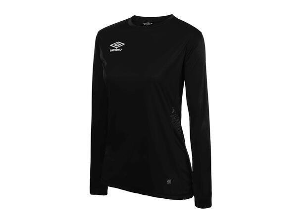 UMBRO Liga LS Jersey W Sort 40 Flott langermet spillertrøye til dame 