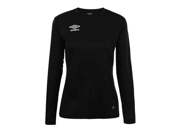 UMBRO Liga LS Jersey W Sort 40 Flott langermet spillertrøye til dame 