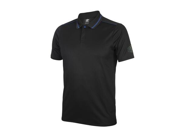 UMBRO Pro Tr Active Polo, Sort M T-skjorte i polyester med krage 