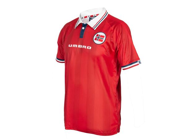 UMBRO Retro VM-98 Jr Rød 128 Retro fotballskjorte Norge 