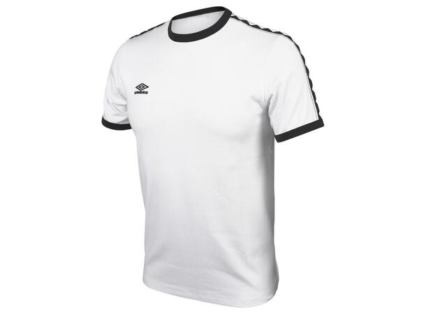 UMBRO Taped Ringer Tee Hvit M T-skjorte i bomull 
