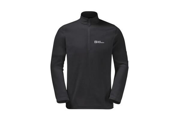 JW Taunus HZ M Sort L Jack Wolfskin Fleecegenser m/glidelås 