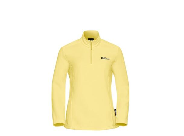 JW Taunus HZ W Gul M Jack Wolfskin fleece genser m/glidelås 