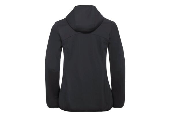 JW Windhain Hoody W Sort XS Jack Wolfskin Softshell hettejakke dame 
