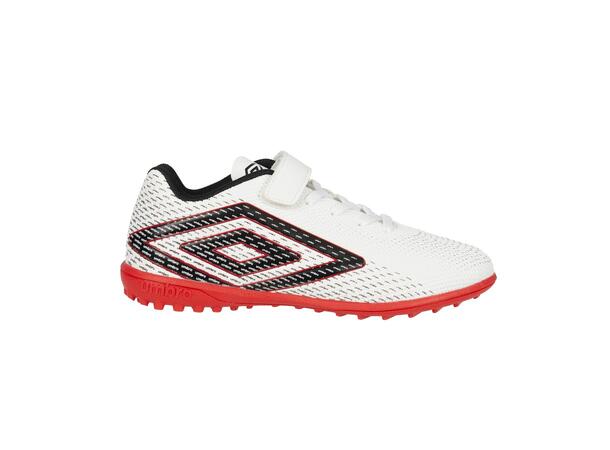 UMBRO Aurora II Lo TF VE Jr. Hvit 28 Fotballsko til junior med velcro 
