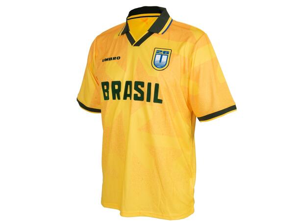 UMBRO Brazil Jersey Gul S Retro fotballskjorte 
