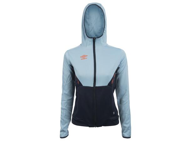 UMBRO Core Tech Hood Zip W Lys blå 44 Jakke med hette, i resirkulert polyester 