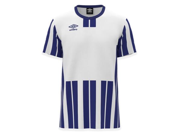 UMBRO Inter Strip Jsy Jr Hvit/Blå 164 Stripet teknisk spillertrøye 