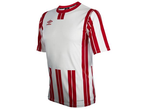 UMBRO Inter Strip Jsy Jr Hvit/Rød 164 Stripet teknisk spillertrøye 