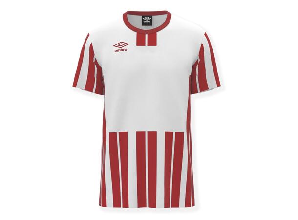 UMBRO Inter Strip Jsy Jr Hvit/Rød 164 Stripet teknisk spillertrøye 