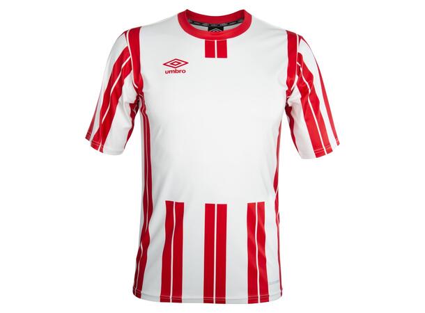 UMBRO Inter Strip Jsy Jr Hvit/Rød 164 Stripet teknisk spillertrøye 