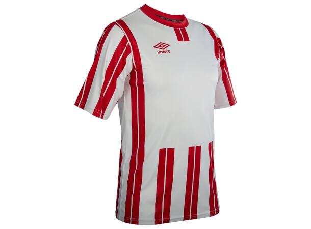 UMBRO Inter Strip Jsy Jr Hvit/Rød 164 Stripet teknisk spillertrøye 