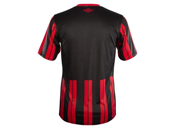 UMBRO Inter Strip Jsy SS Rød/Sort M Stripet teknisk spillertrøye 