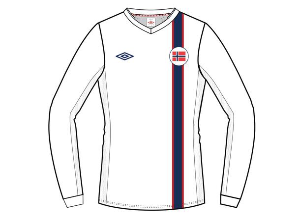 UMBRO Retro 2012 Away Jr Hvit 164 Retro fotballskjorte Norge 