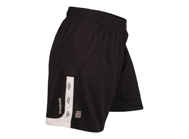 UMBRO UX Elite Shorts L W Sort/Hvit 38 Romslig spillershorts, lenger ben dame