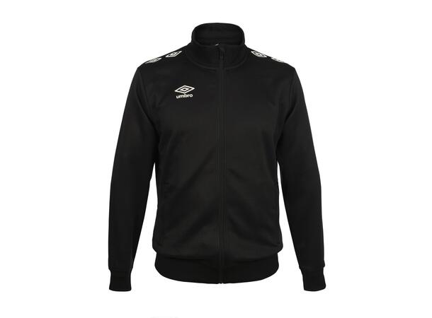 UMBRO UX Pro Track Jacket Jr Sort 164 Polyesterjakke med tøffe detaljer Junior 