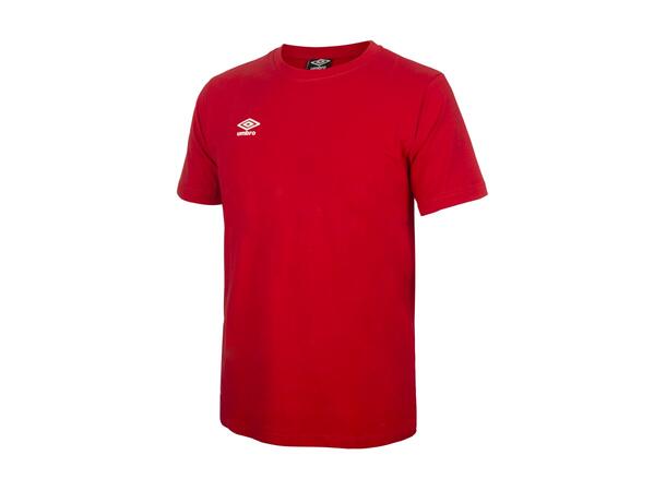 UMBRO Basic Tee Rød L Rundhalset t-skjorte i bomull 