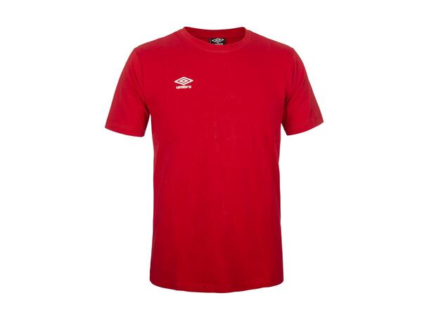 UMBRO Basic Tee Rød L Rundhalset t-skjorte i bomull 