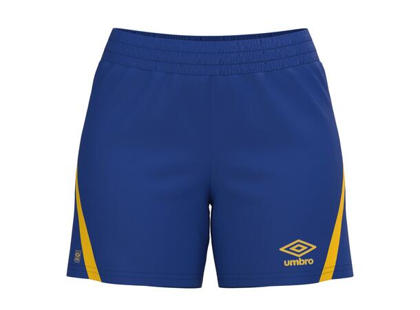 UMBRO UX Pro Shorts W Blå/Gul 34 Flott spillershorts dame 
