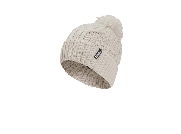 JW Pompom Beanie Beige OS Jack Wolfskin windproof knitted hat 