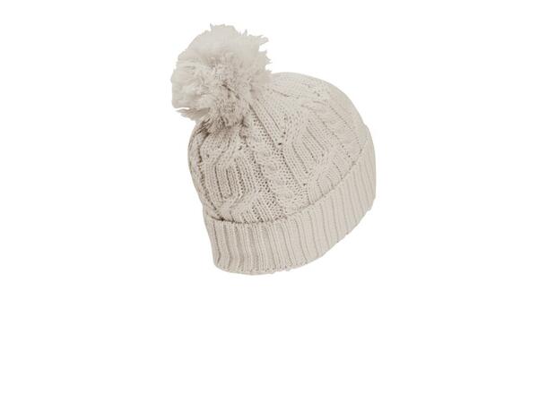 JW Pompom Beanie Beige OS Jack Wolfskin windproof knitted hat 