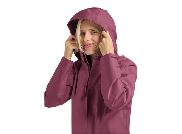 JW Trailtime 2L Jkt W Burgunder M Jack Wolfskin Skalljakke til dame 