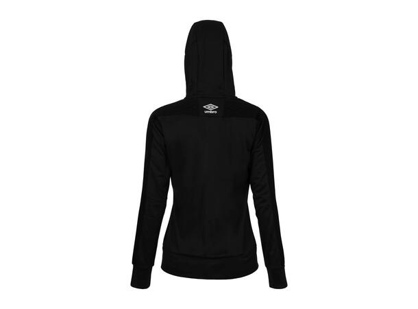 UMBRO Flex Full Zip Hood W Sort 36 Jakke med hette i resirkulert polyester 